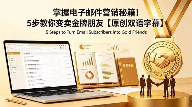 （18923期）掌握电子邮件营销秘籍！5步教你变卖金牌朋友【原创双语字幕】