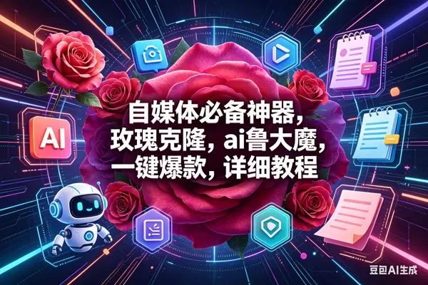 （18316期）玫瑰克隆神器，一键爆款ai工具，自媒体必备，60多个功能的教程