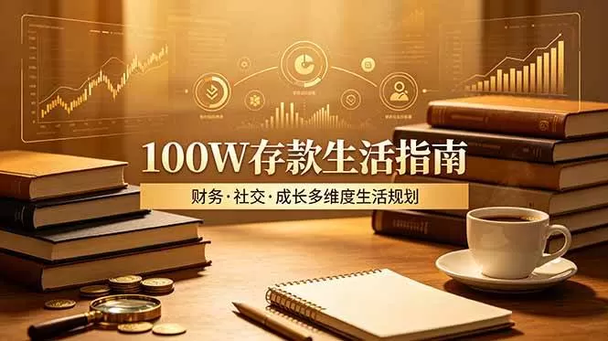 （19121期）付费文章：100W存款生活指南，如何从财务、社交、成长等维度规划自己的生活