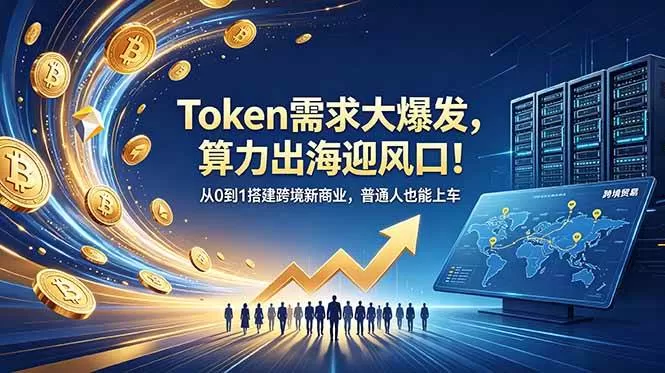 （18889期）Token需求大爆发，算力出海迎风口！从0到1搭建跨境新商业，普通人也能上车