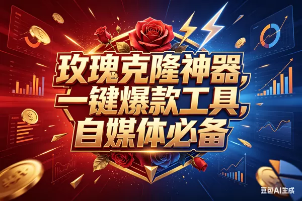 （18361期）玫瑰克隆神器，一键爆款ai工具，自媒体必备，60多个功能的详细教程